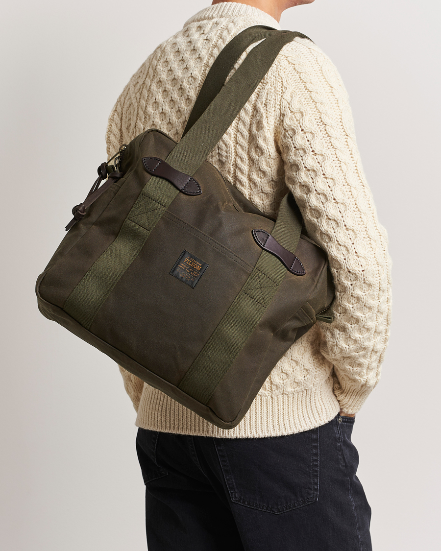 Herre | Totebags | Filson | Tin Cloth Tote Bag Otter Green