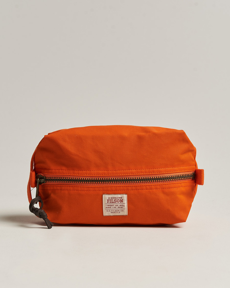 Herr | Filson Tin Cloth Travel Kit Flame | Filson | Tin Cloth Travel Kit Flame