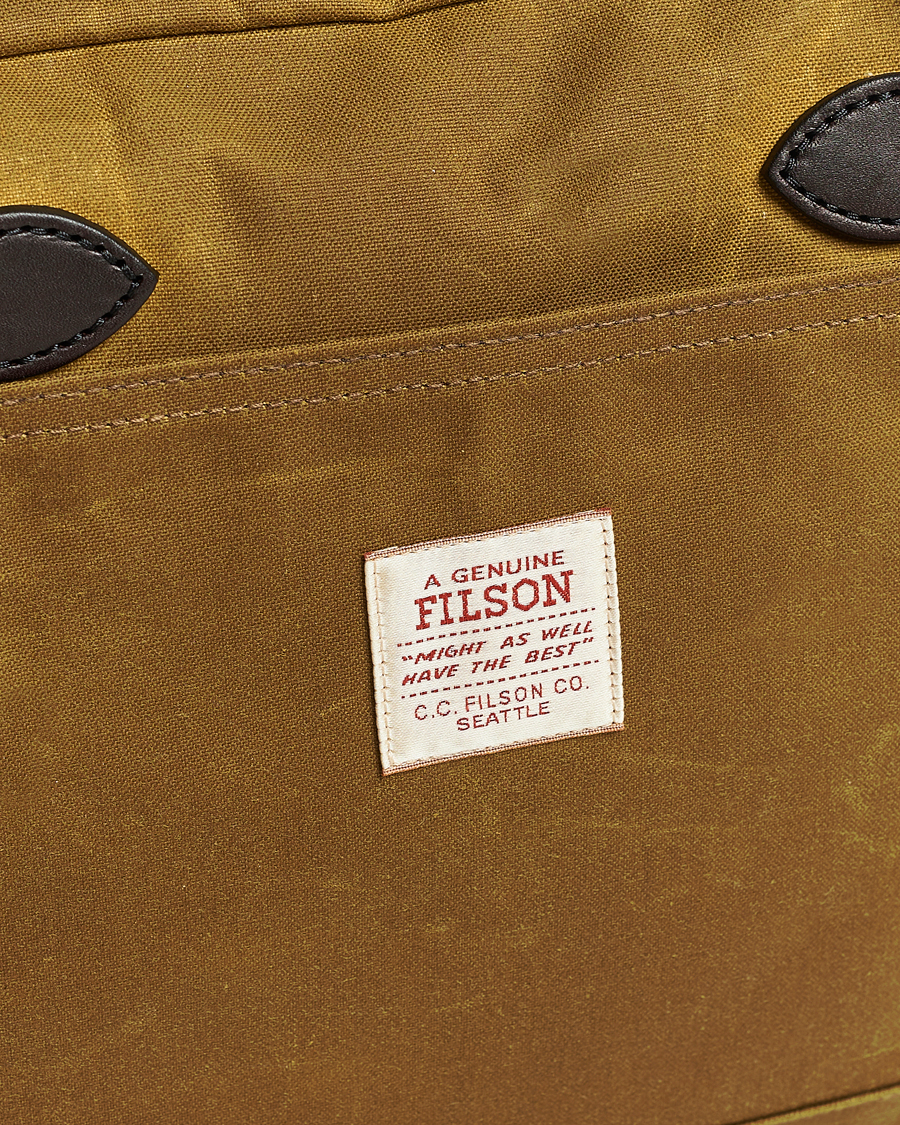 Herr | Väskor | Filson | Tin Cloth Compact Briefcase Dark Tan