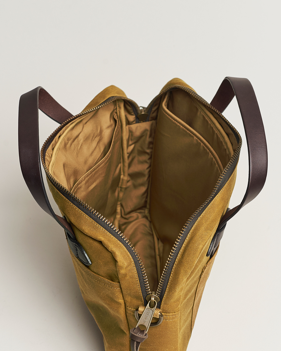 Herr | Väskor | Filson | Tin Cloth Compact Briefcase Dark Tan