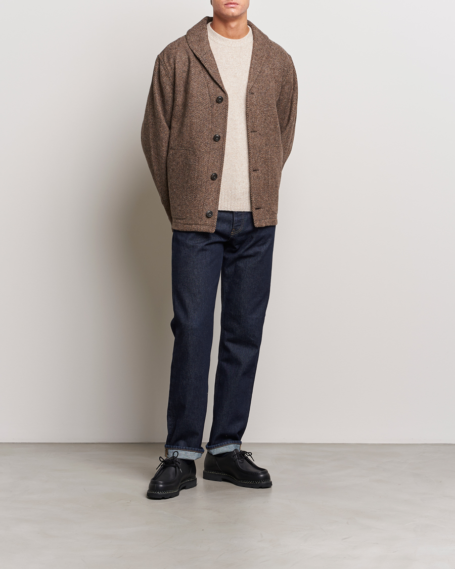 Herr | Jackor | Filson | Decatur Island Wool Jacket Natural Brown