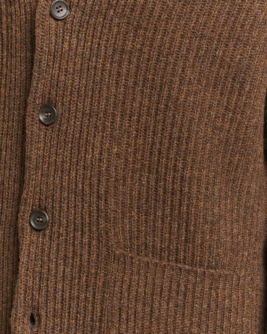 Herr | Tröjor | Filson | Bristol Wool Cardigan Brown Heather