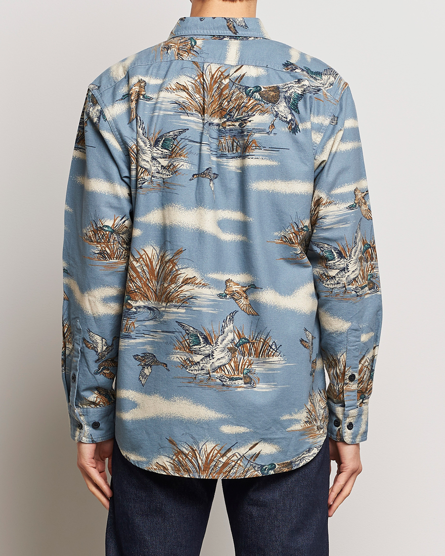 Herr | Skjortor | Filson | Field Flannel Shirt Marsh Scenic/Blue