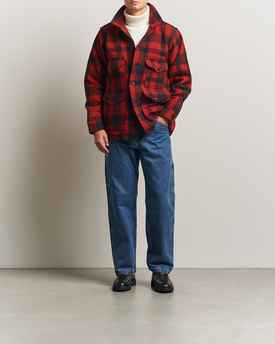Herr | Jackor | Filson | Mackinaw Wool Cruiser Brick Red