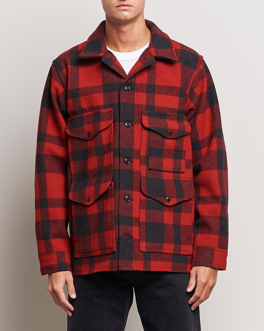 Herr |  | Filson | Mackinaw Wool Cruiser Red/Black Plaid