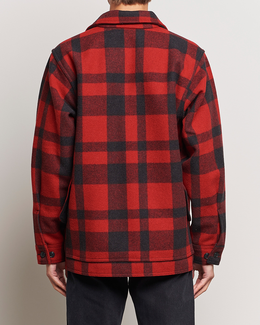 Herr | Jackor | Filson | Mackinaw Wool Cruiser Red/Black Plaid