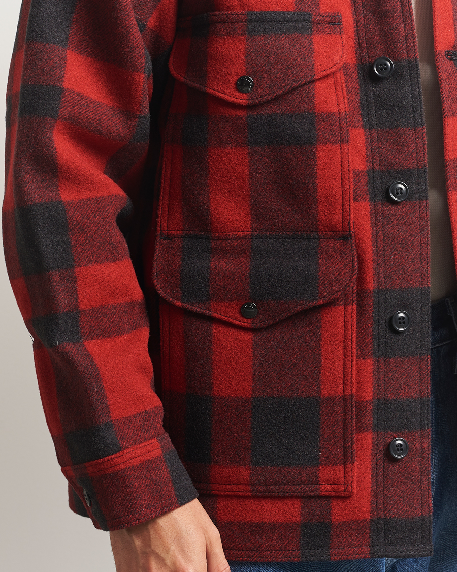 Herr | Jackor | Filson | Mackinaw Wool Cruiser Brick Red