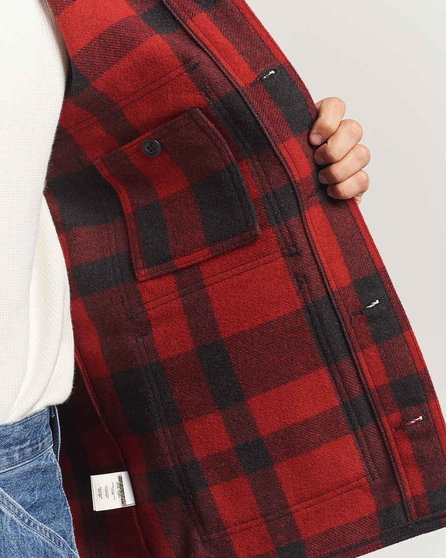Herr | Jackor | Filson | Mackinaw Wool Cruiser Brick Red