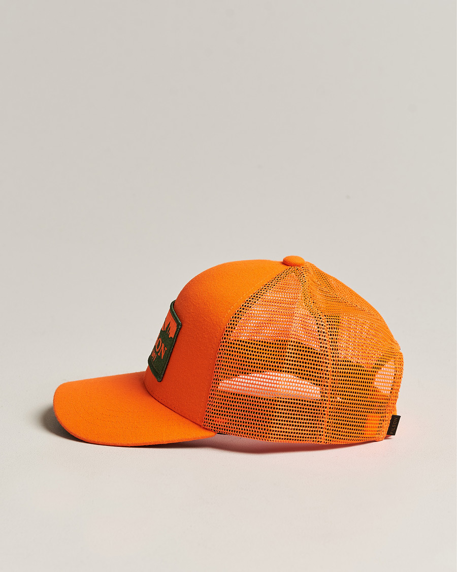 Herr | Filson Logger Mesh Cap Blaze Orange | Filson | Logger Mesh Cap Blaze Orange