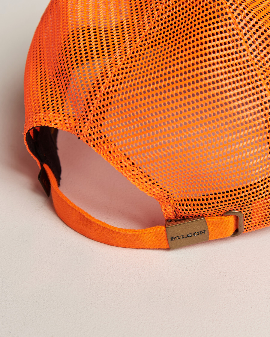 Herr | Filson Logger Mesh Cap Blaze Orange | Filson | Logger Mesh Cap Blaze Orange