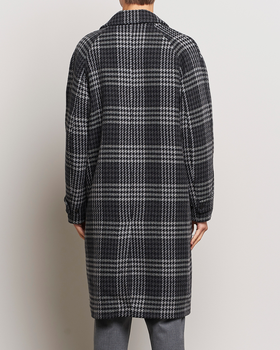 Herr | Jackor | Samsøe Samsøe | Samsøe & Samsøe Stefano Checked Coat Black