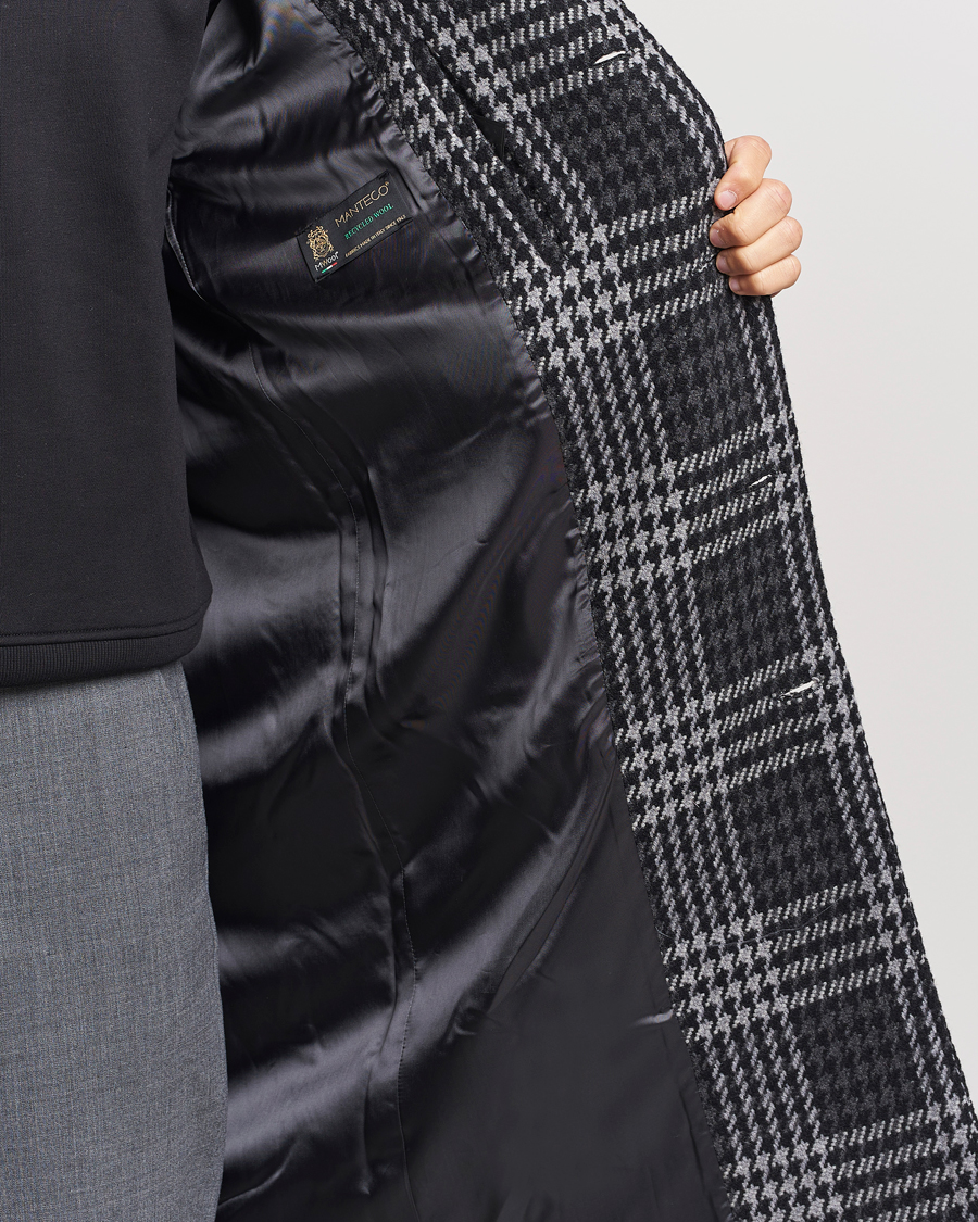 Herr | Jackor | Samsøe Samsøe | Samsøe & Samsøe Stefano Checked Coat Black