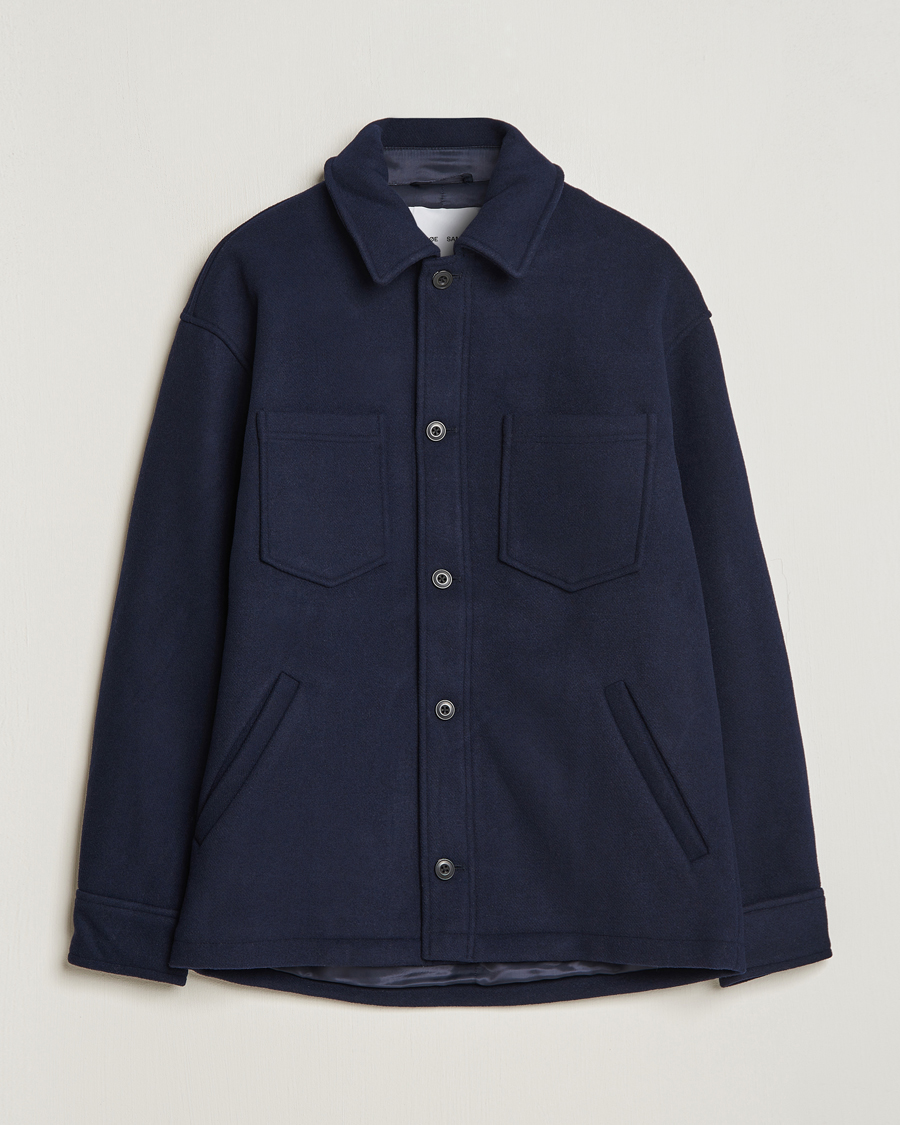 Herr | | Samsøe & Samsøe | Pally Padded Shirt Jacket Salute Navy