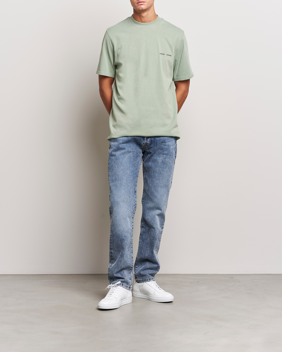 Herr | T-Shirts | Samsøe Samsøe | Samsøe & Samsøe Norsbro Crew Neck T-Shirt Iceberg Green