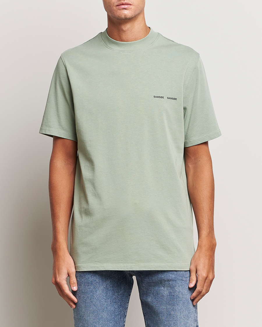 Herr | T-Shirts | Samsøe Samsøe | Samsøe & Samsøe Norsbro Crew Neck T-Shirt Iceberg Green