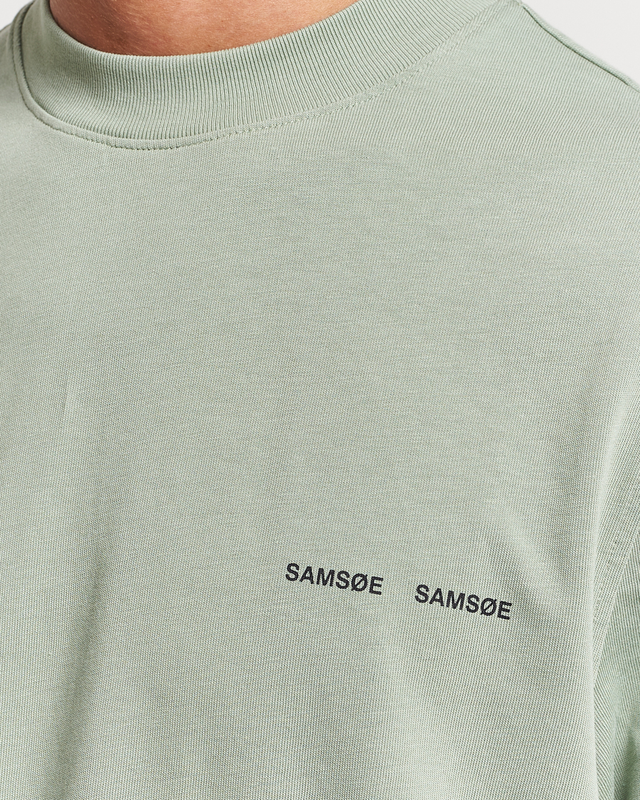 Herr | T-Shirts | Samsøe Samsøe | Samsøe & Samsøe Norsbro Crew Neck T-Shirt Iceberg Green