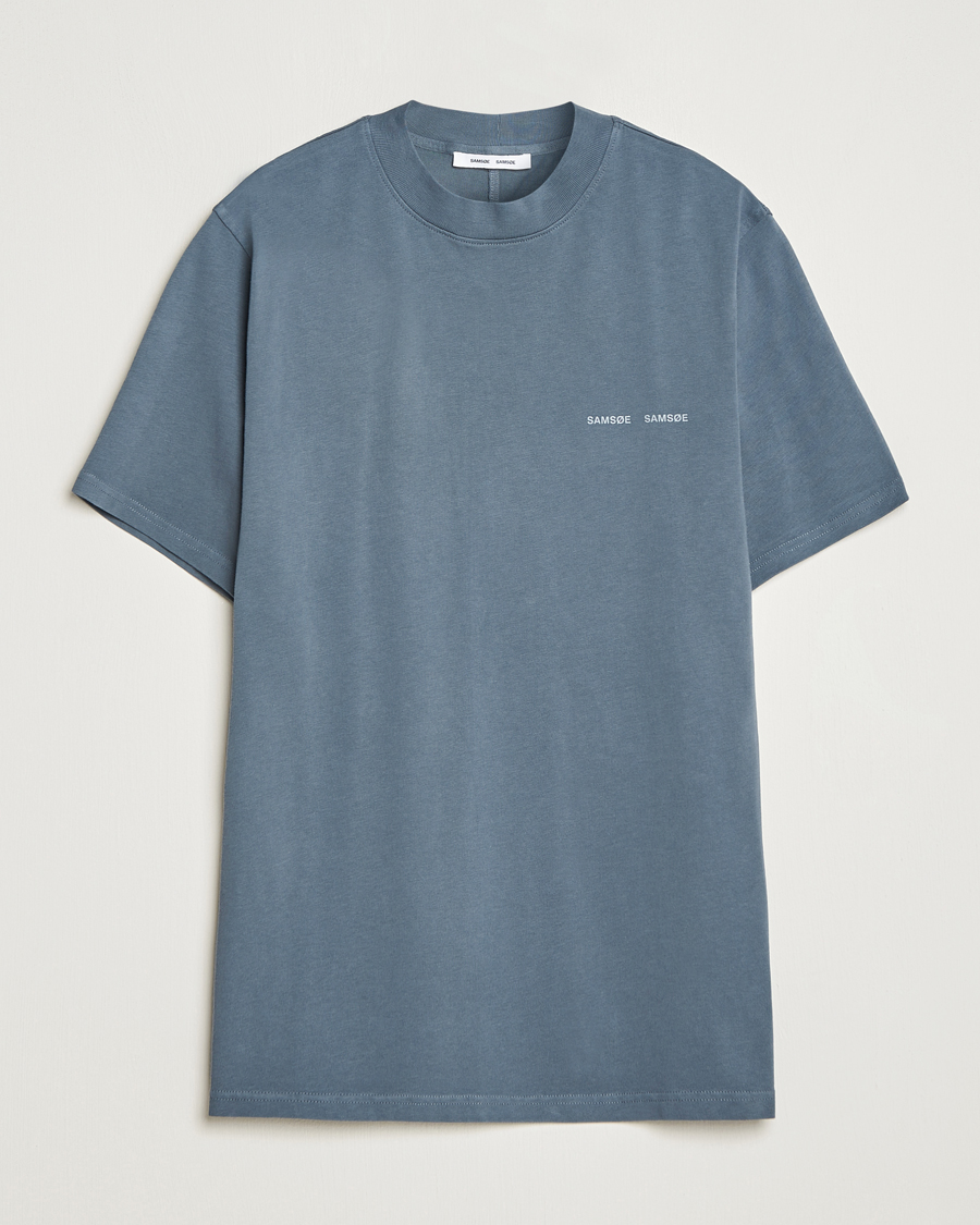 Herr | T-Shirts | Samsøe Samsøe | Samsøe & Samsøe Norsbro Crew Neck T-Shirt Stormy Weather