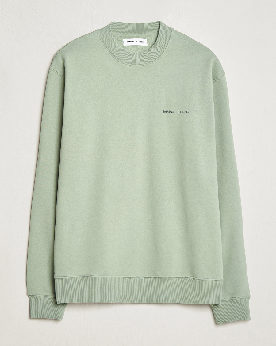 Herr | Tröjor | Samsøe Samsøe | Samsøe & Samsøe Norsbro Crew Neck Sweatshirt Iceberg Green