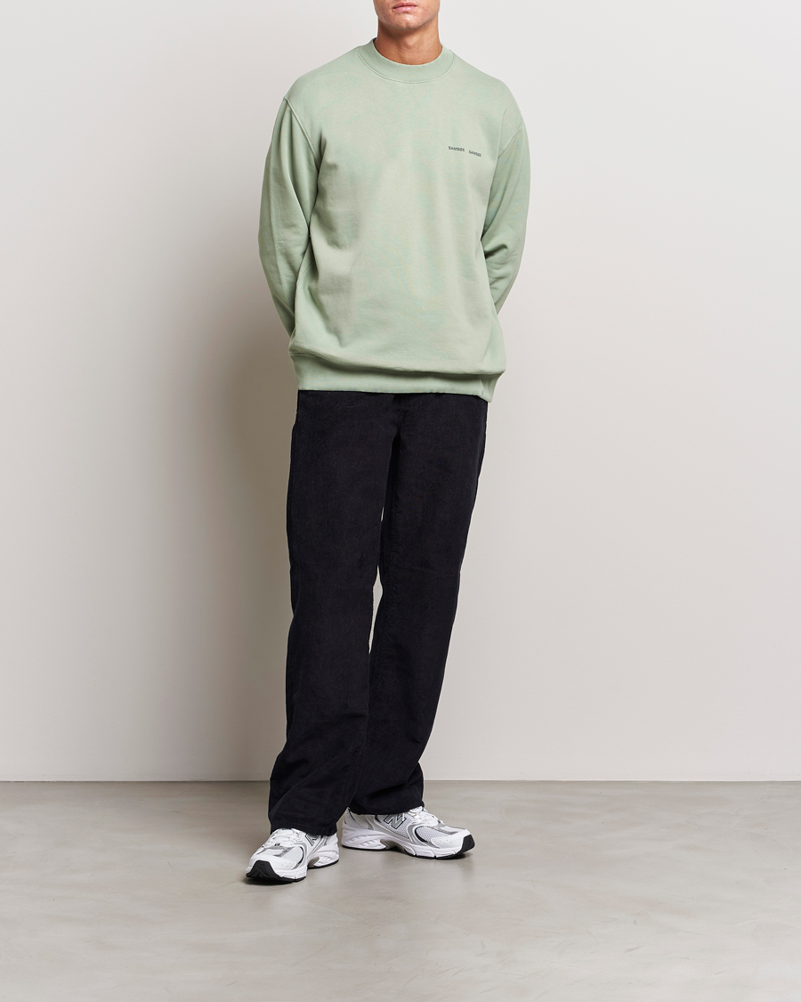 Herr | Tröjor | Samsøe Samsøe | Samsøe & Samsøe Norsbro Crew Neck Sweatshirt Iceberg Green
