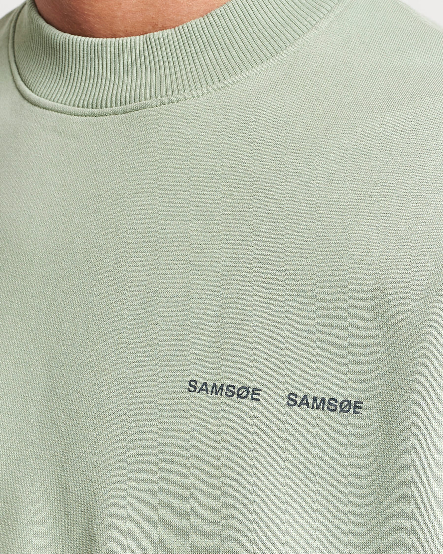 Herr | Tröjor | Samsøe Samsøe | Samsøe & Samsøe Norsbro Crew Neck Sweatshirt Iceberg Green