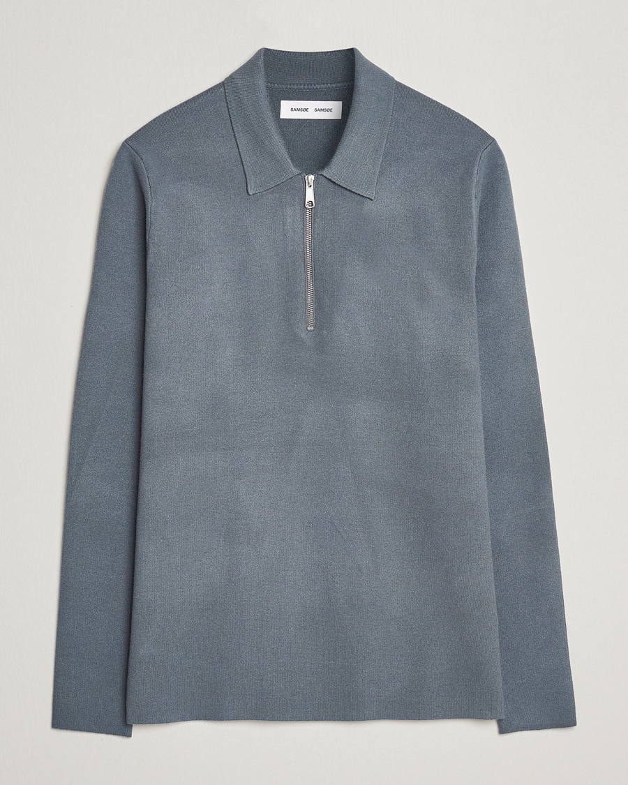 Herr | Tröjor | Samsøe Samsøe | Samsøe & Samsøe Guna Half Zip Stormy Weather