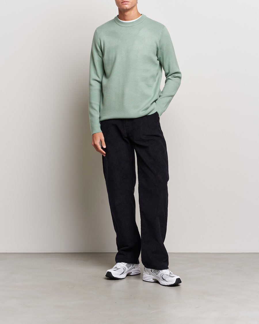 Herr | Tröjor | Samsøe Samsøe | Samsøe & Samsøe Guna Crew Neck Iceberg Green