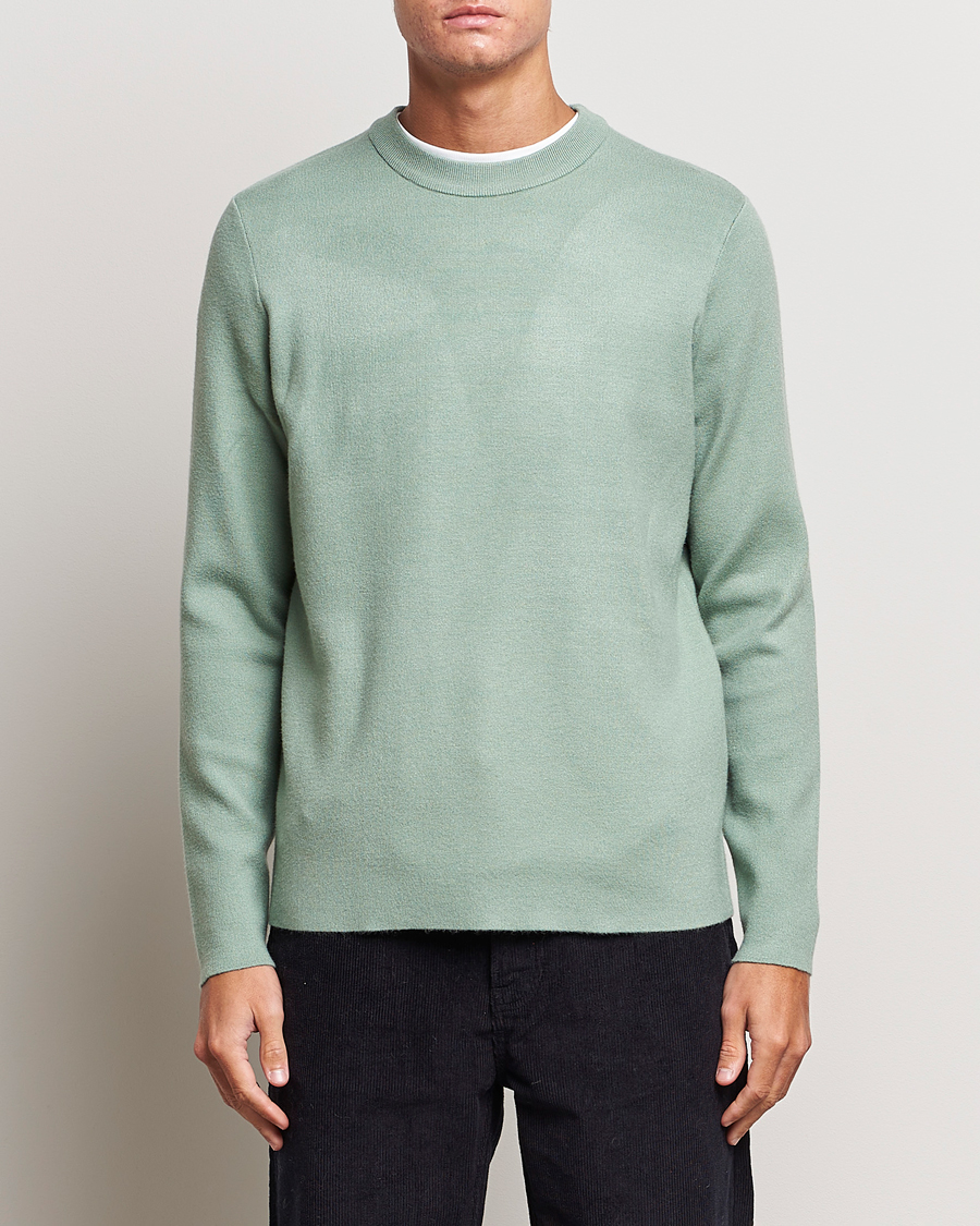 Herr | Tröjor | Samsøe Samsøe | Samsøe & Samsøe Guna Crew Neck Iceberg Green