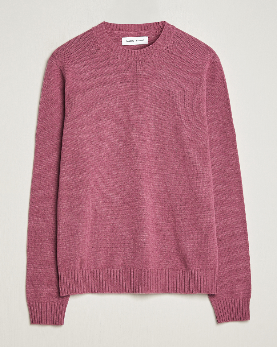 Herr | Tröjor | Samsøe Samsøe | Syllie Wool Crew Neck Tulipwood