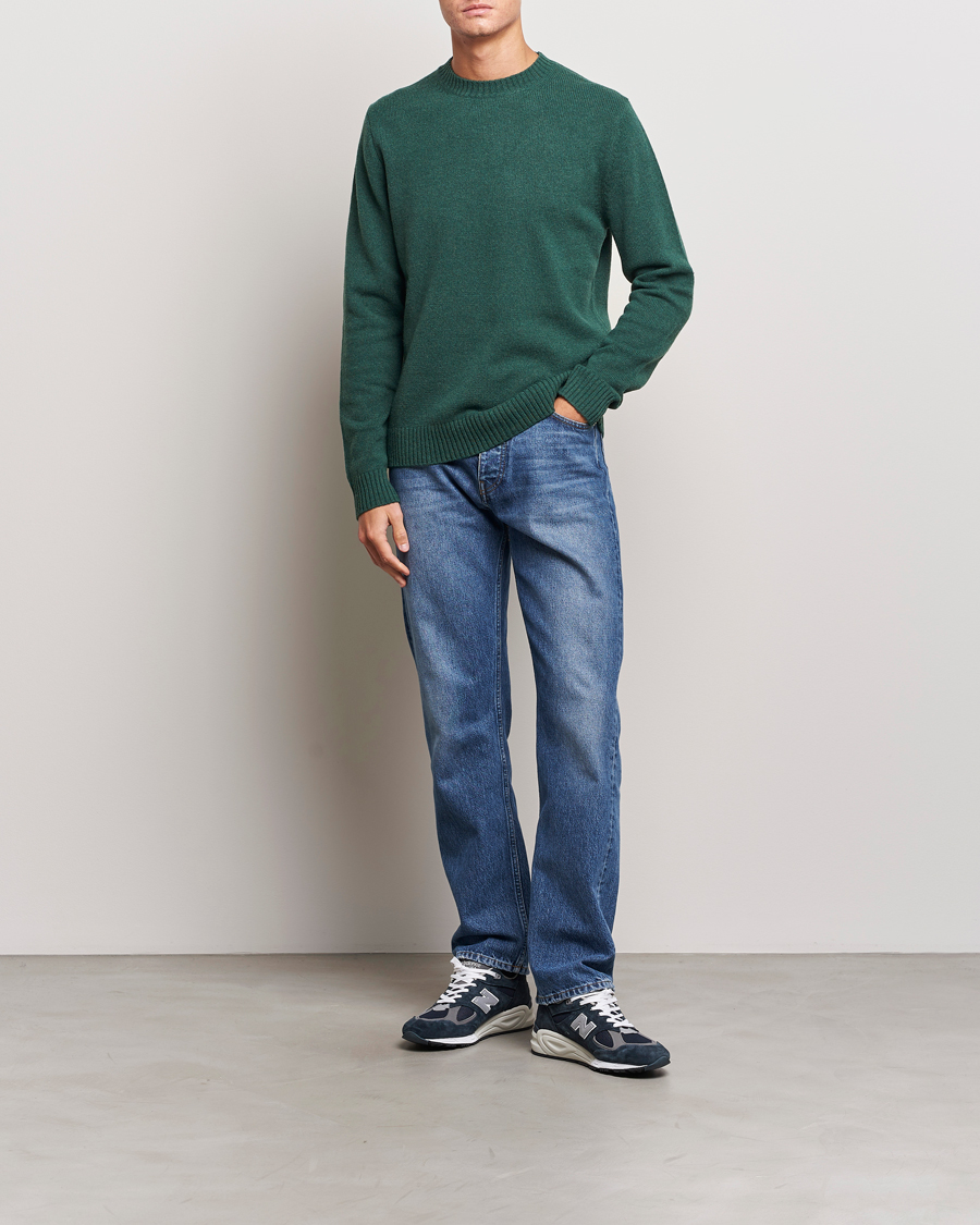 Herr | Tröjor | Samsøe Samsøe | Samsøe & Samsøe Syllie Wool Crew Neck Garden Topiary