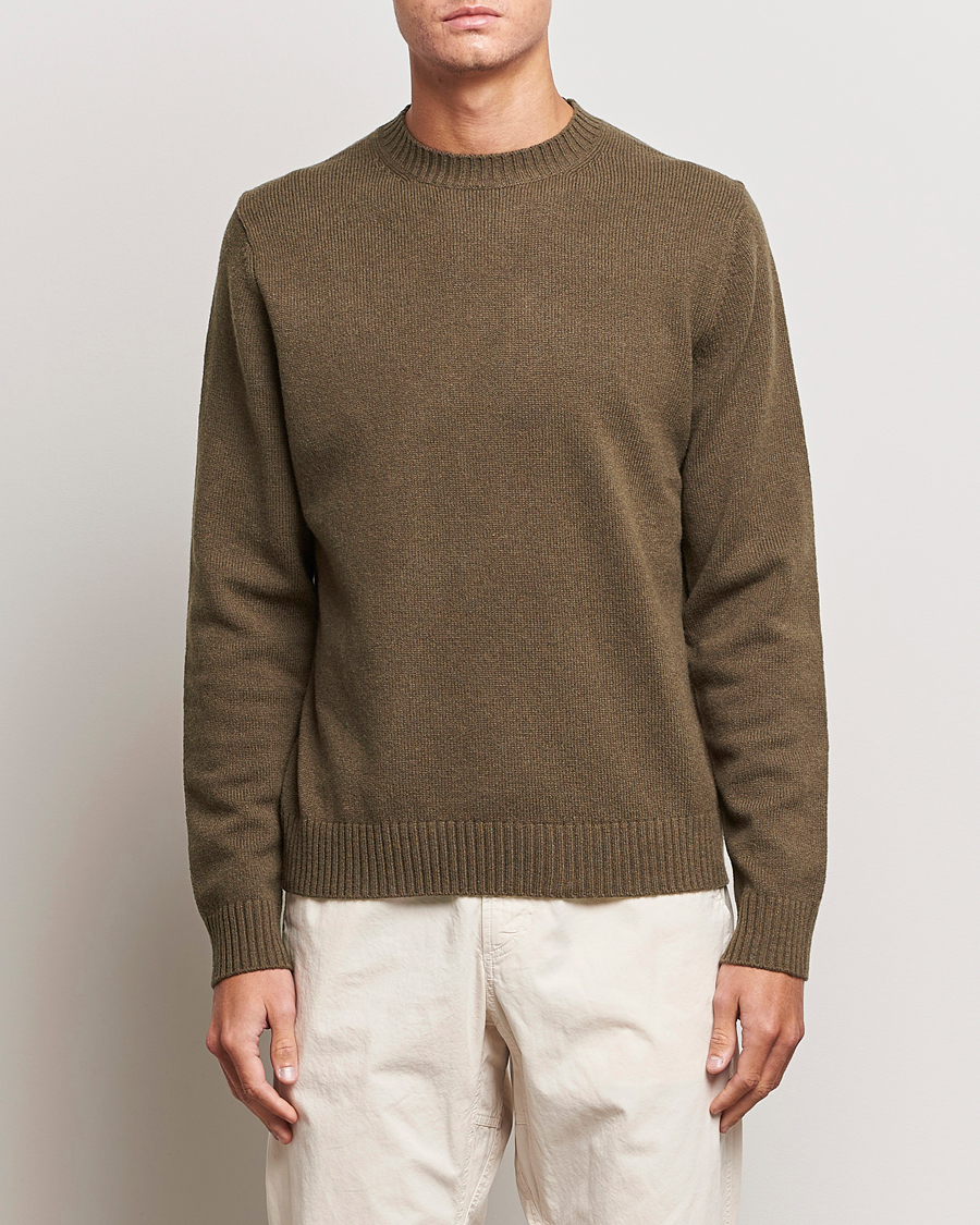 Herr | Stickade tröjor | Samsøe & Samsøe | Syllie Wool Crew Neck Crocodile