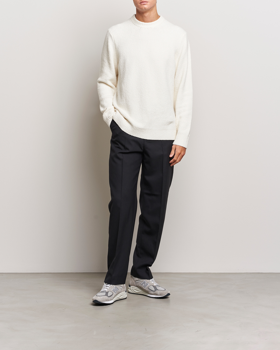 Herr | Tröjor | Samsøe Samsøe | Alts Heavy Knitted Crew Neck Clear Cream