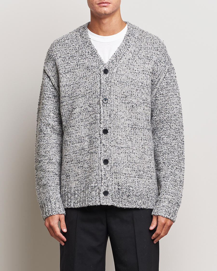 Herr | Tröjor | Samsøe Samsøe | Samsøe & Samsøe Max Knitted Cardigan Grey Melange