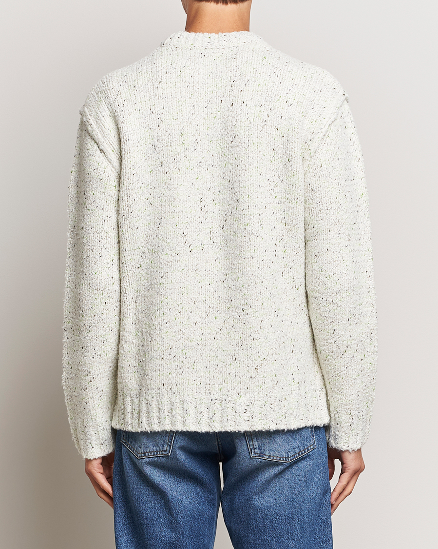 Herr | Tröjor | Samsøe Samsøe | Samsøe & Samsøe Max Heavy Knitted Crew Neck White Neps