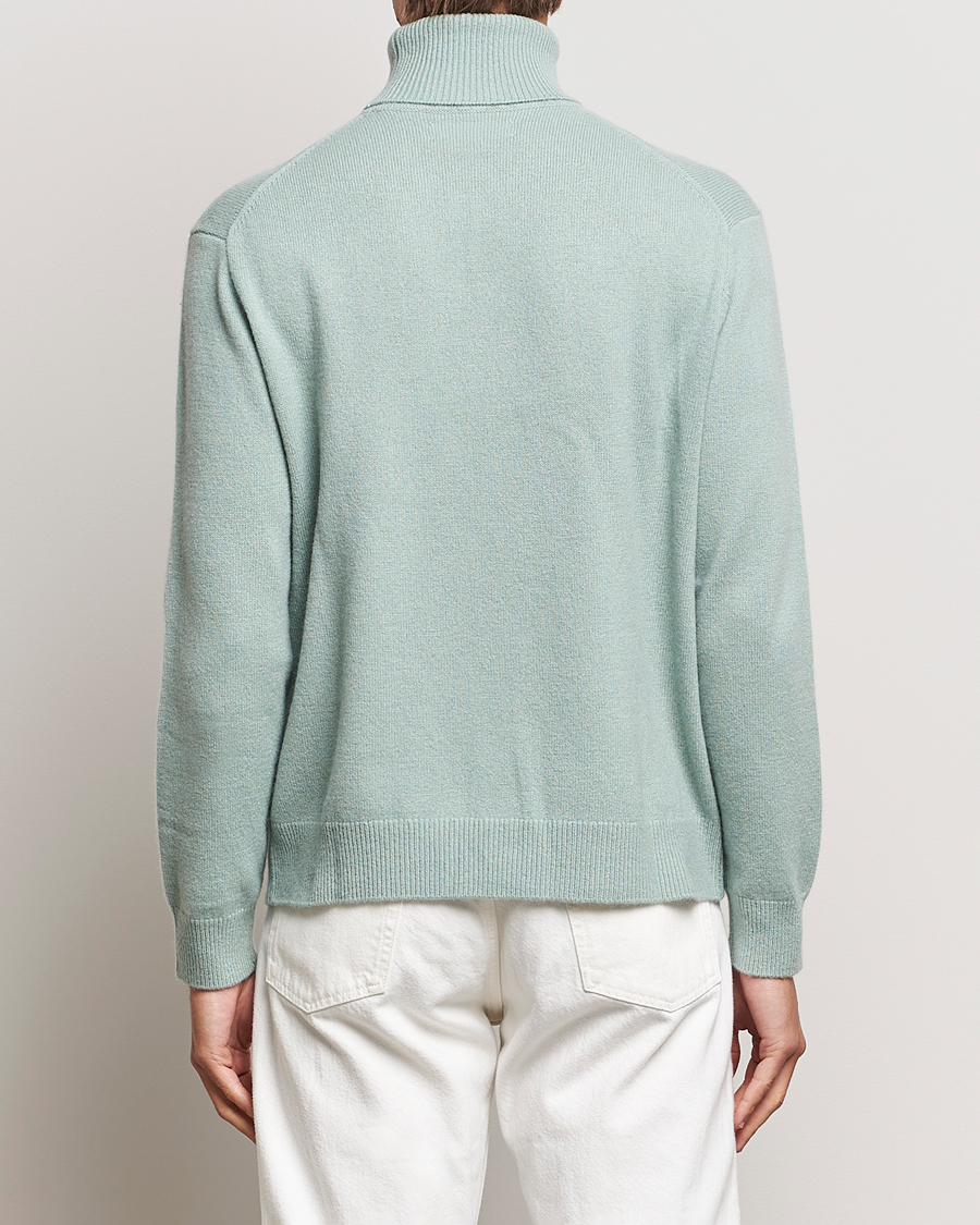 Herr | Tröjor | Samsøe Samsøe | Samsøe & Samsøe Viktor Wool Knitted Rollneck Iceberg Green