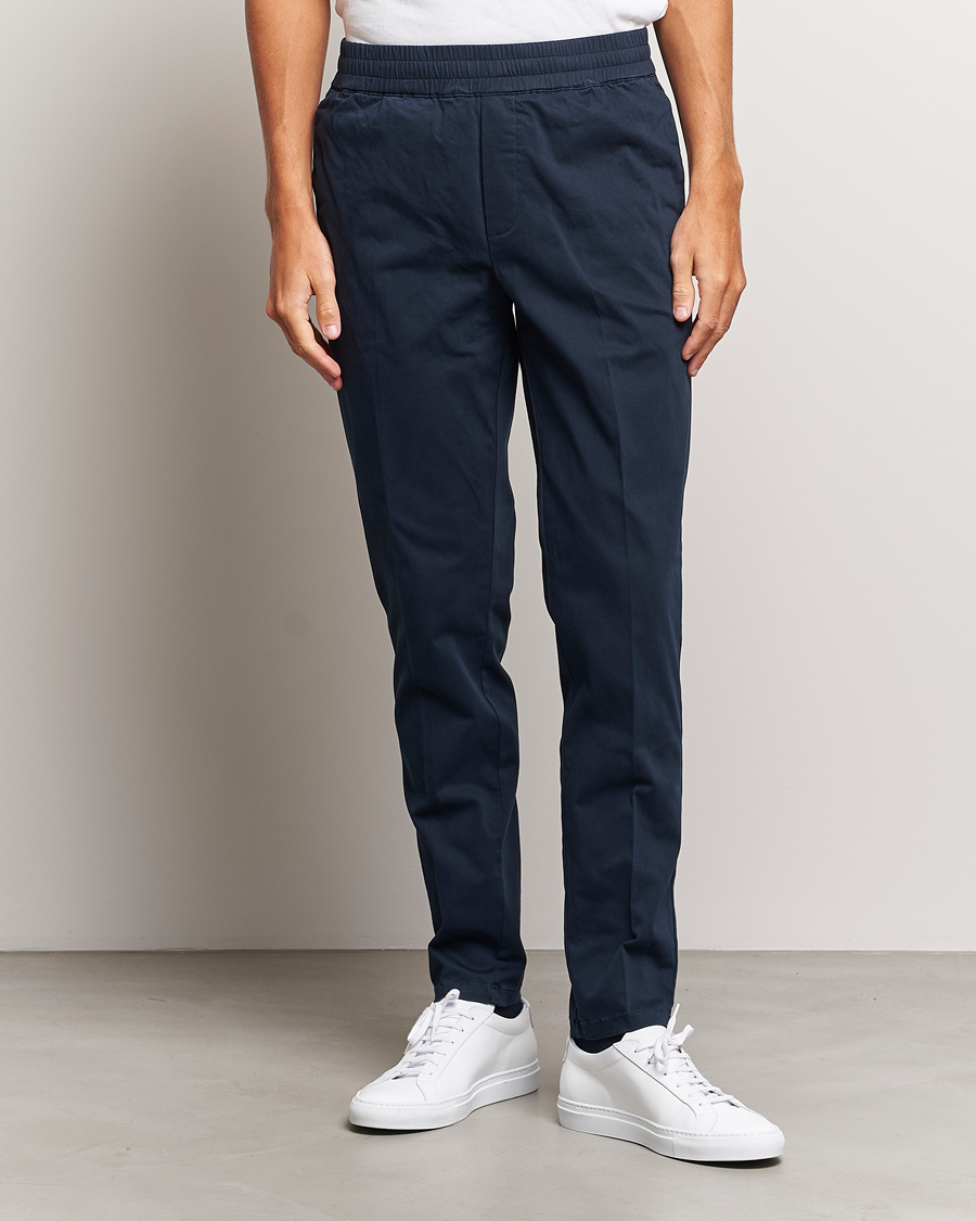 Herr | Byxor | Samsøe & Samsøe | Smithy Drawstring Trousers Salute Navy