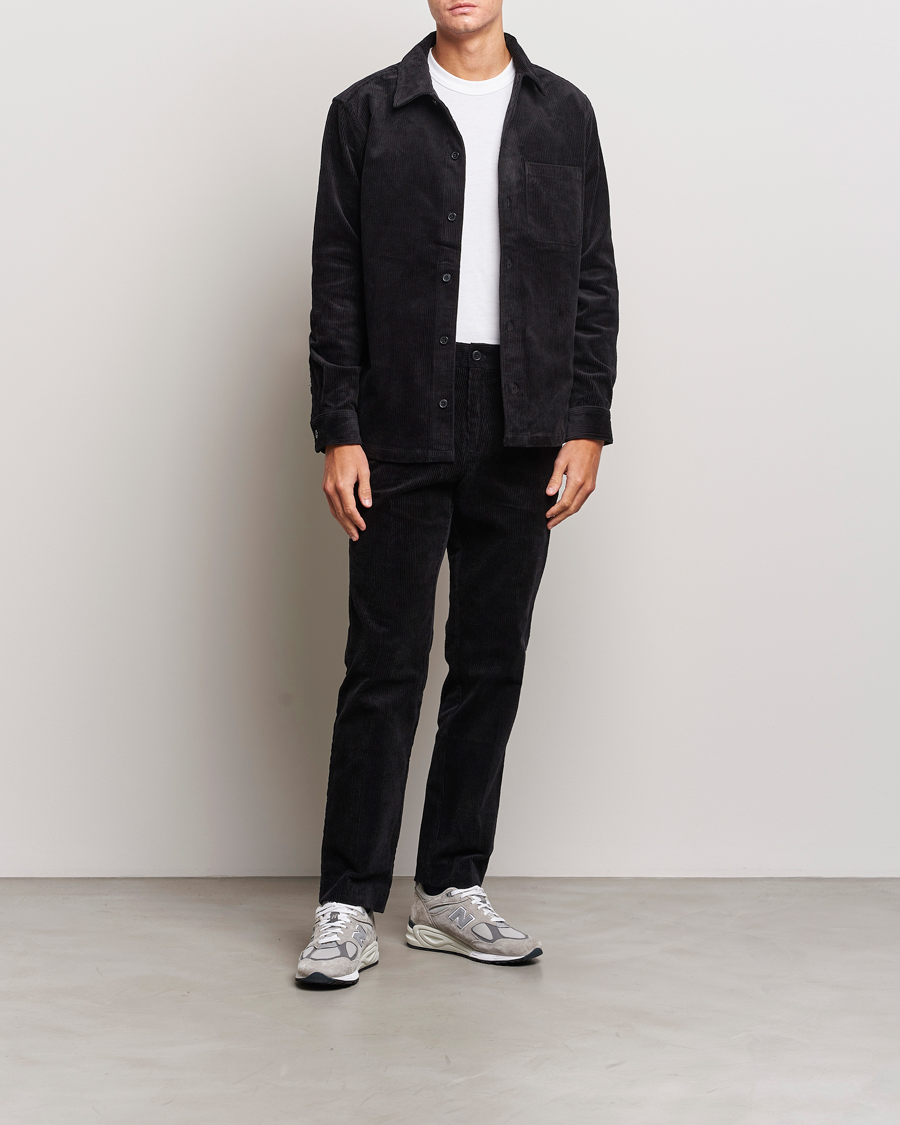 Herr | Byxor | Samsøe Samsøe | Samsøe & Samsøe Felix Corduroy Trousers Black