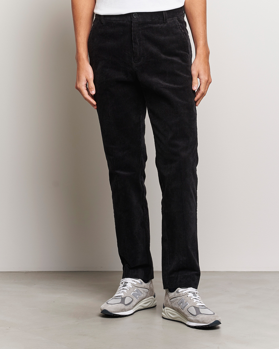 Herr | Byxor | Samsøe Samsøe | Samsøe & Samsøe Felix Corduroy Trousers Black