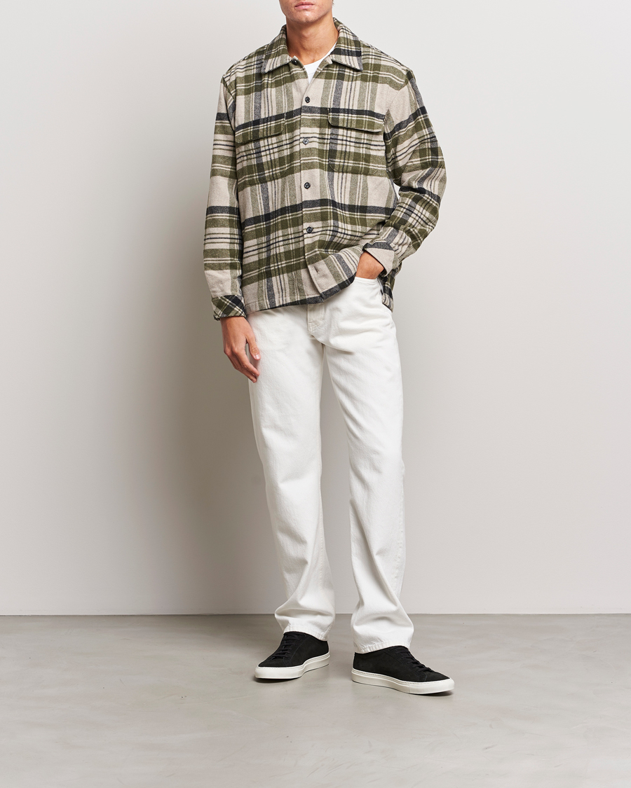 Herr | Skjortor | Samsøe Samsøe | Samsøe & Samsøe Castor Checked Overshirt Sphagnum Multi