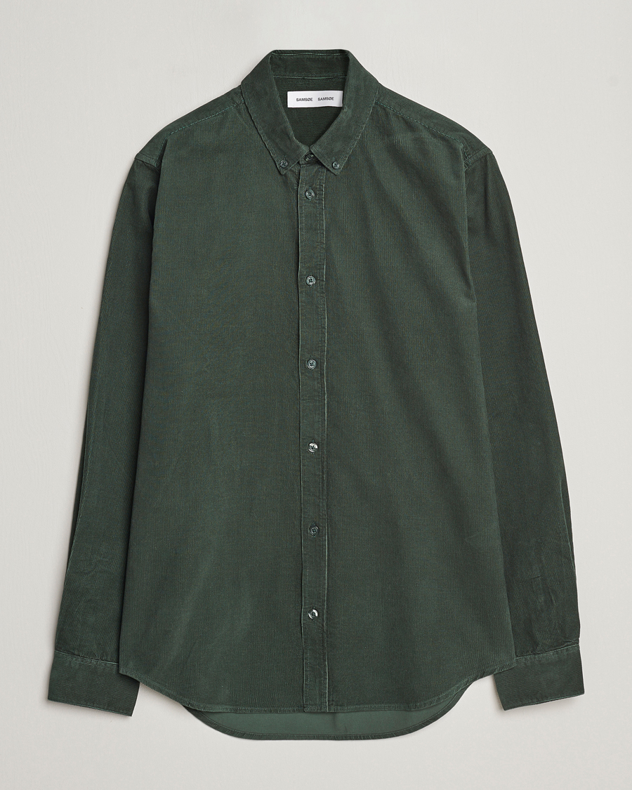 Herr | Skjortor | Samsøe Samsøe | Samsøe & Samsøe Liam Baby Cord Shirt Garden Topiary