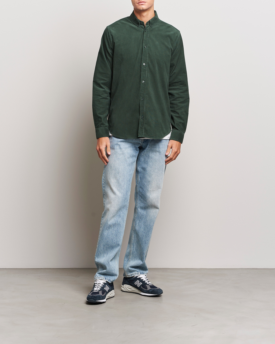 Herr | Skjortor | Samsøe Samsøe | Samsøe & Samsøe Liam Baby Cord Shirt Garden Topiary