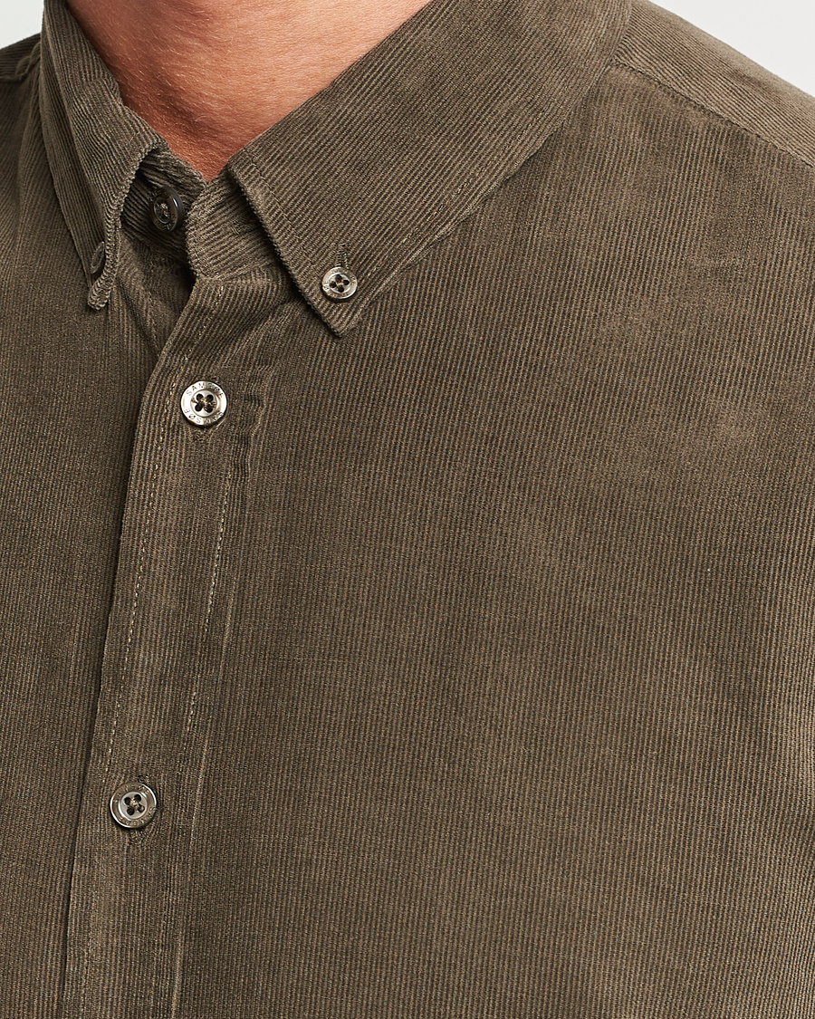 Herr | Skjortor | Samsøe Samsøe | Samsøe & Samsøe Liam Baby Cord Shirt Crocodile