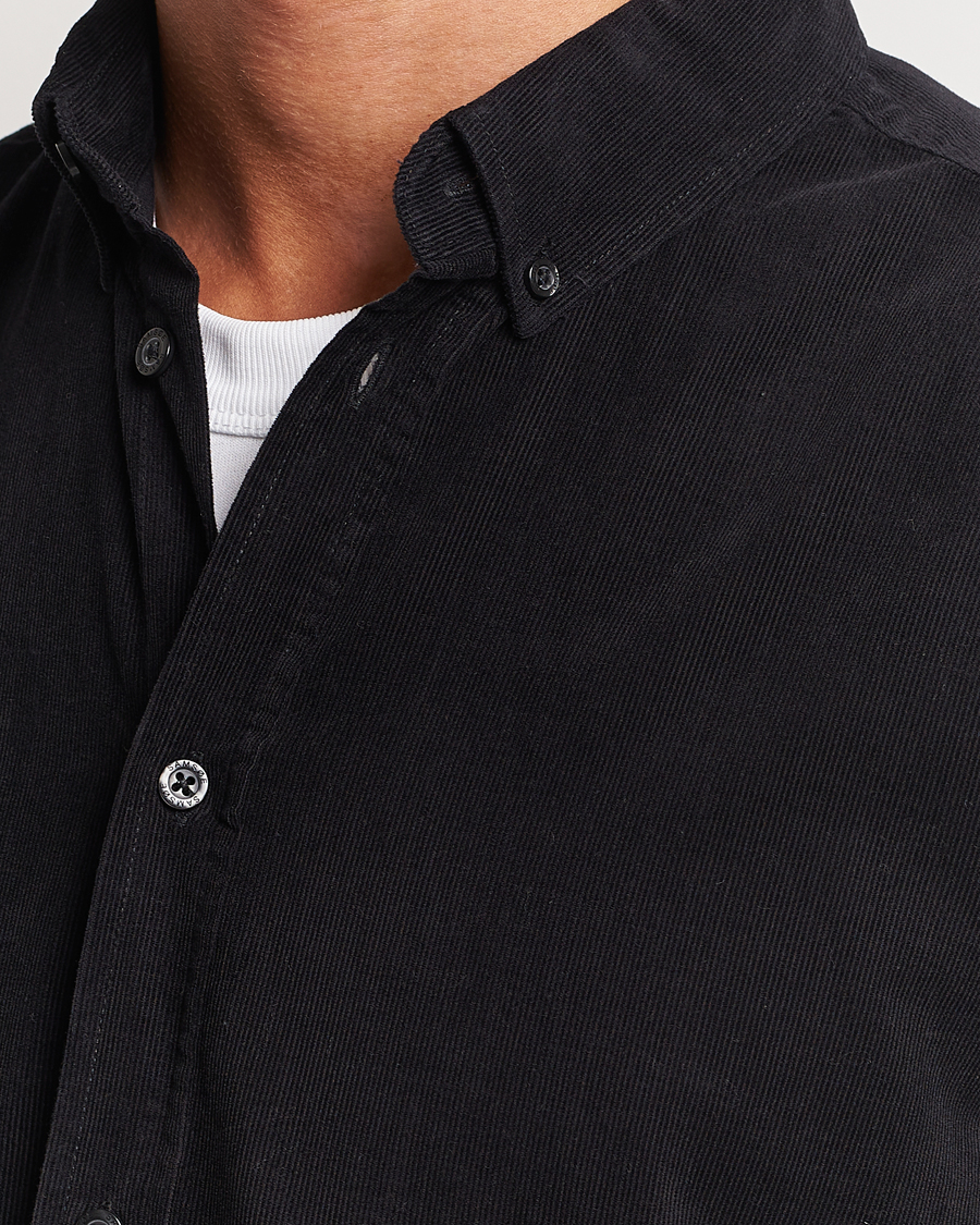 Herr | Skjortor | Samsøe Samsøe | Samsøe & Samsøe Liam Baby Cord Shirt Black
