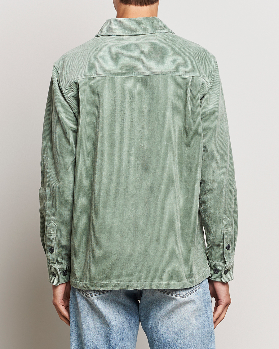 Herr | Skjortor | Samsøe Samsøe | Samsøe & Samsøe Damon Corduroy Overshirt Iceberg Green