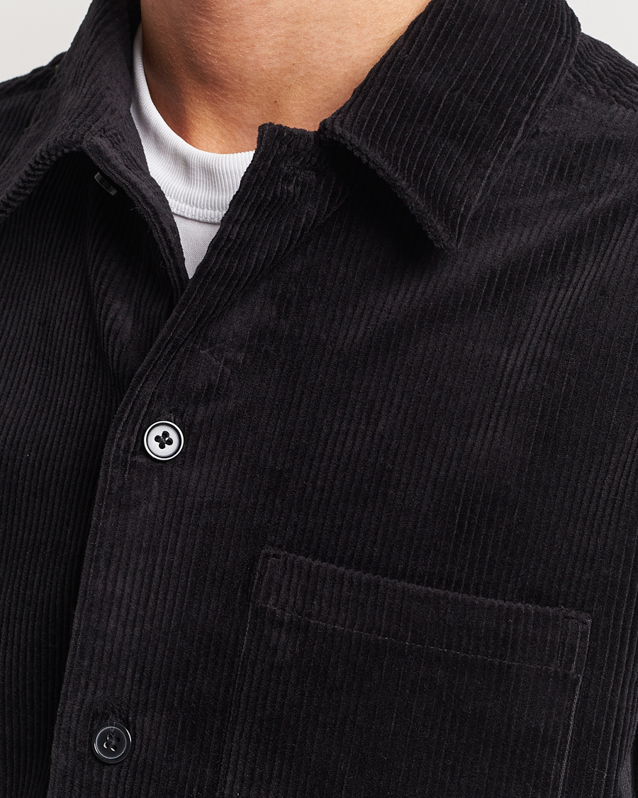 Herr | Skjortor | Samsøe Samsøe | Samsøe & Samsøe Damon Corduroy Overshirt Black
