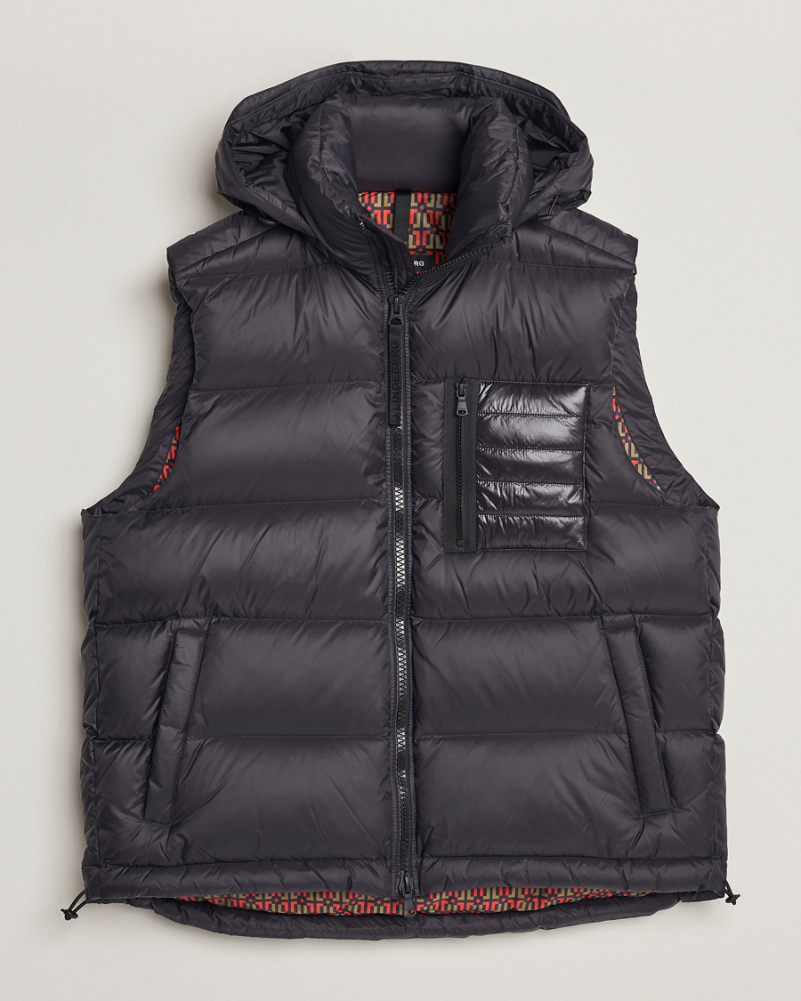 Herr | Jackor | J.Lindeberg | Duke Hoodded Down Vest Black