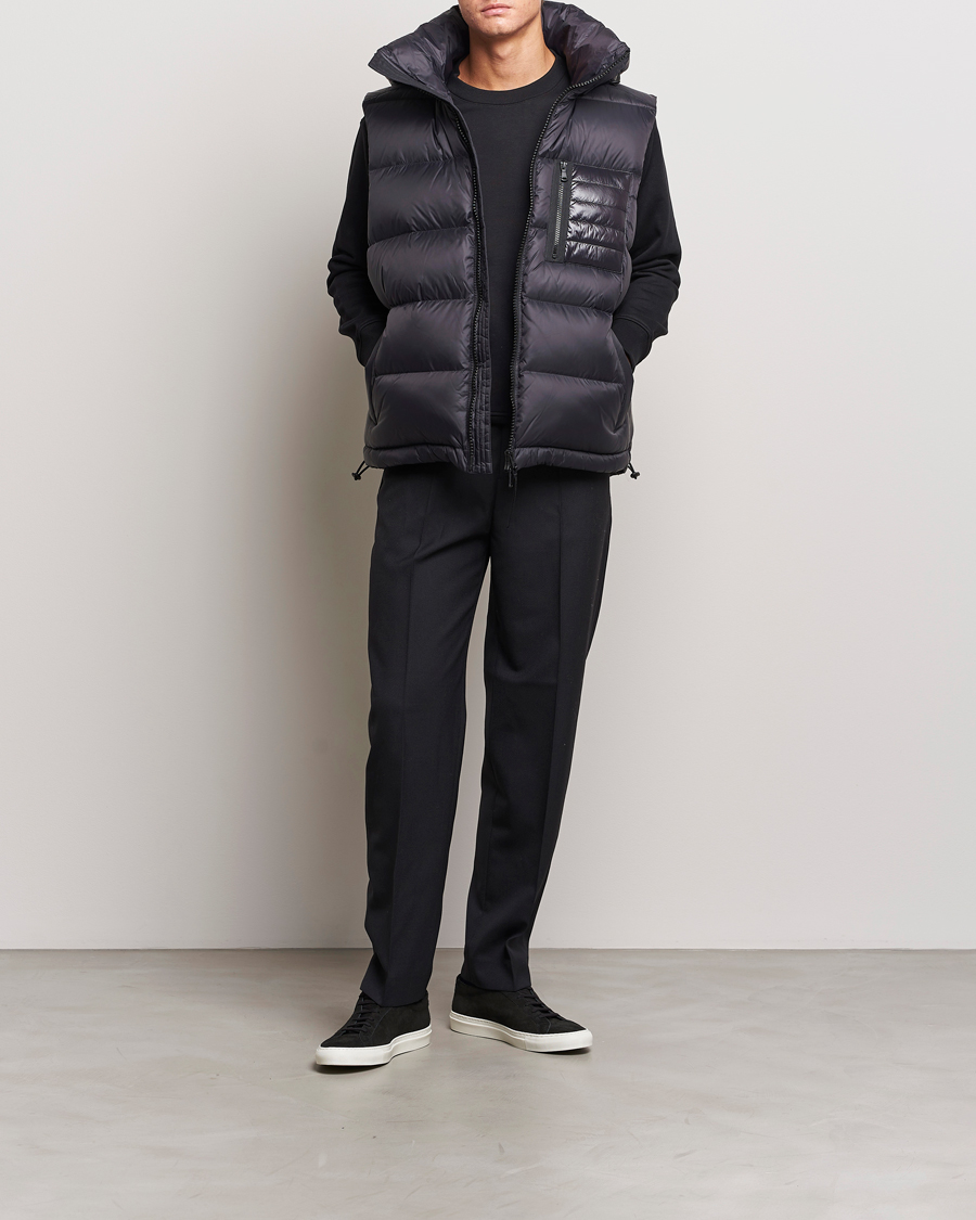 Herr | Jackor | J.Lindeberg | Duke Hoodded Down Vest Black