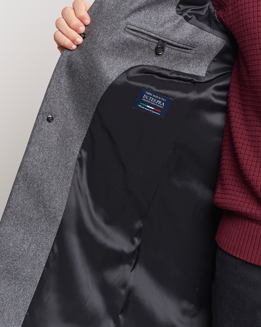 Herr | Jackor | J.Lindeberg | Holger Melton Coat Mid Grey Mel