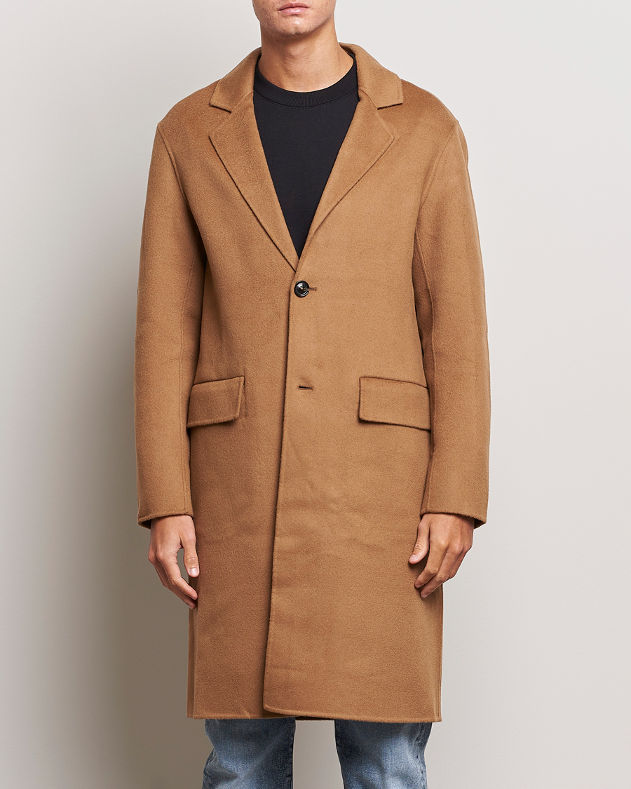 Herr | Rockar | J.Lindeberg | Diego Unlined Wool/Cashmere Coat Chipmunk