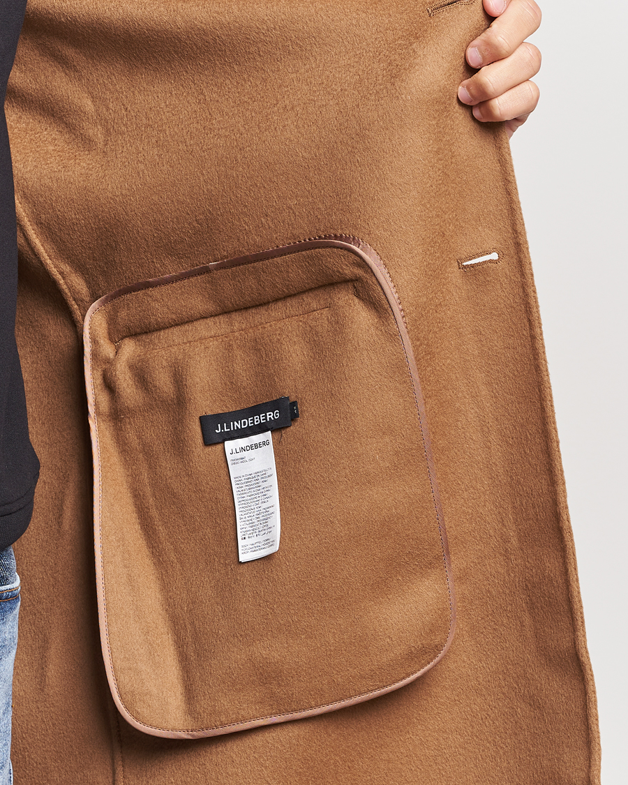 Herr | Jackor | J.Lindeberg | Diego Unlined Wool/Cashmere Coat Chipmunk