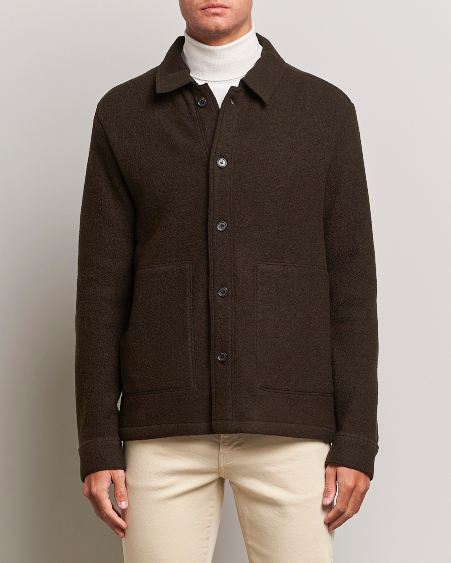 Herr | Jackor | J.Lindeberg | Boyd Wool Overshirt Delicioso